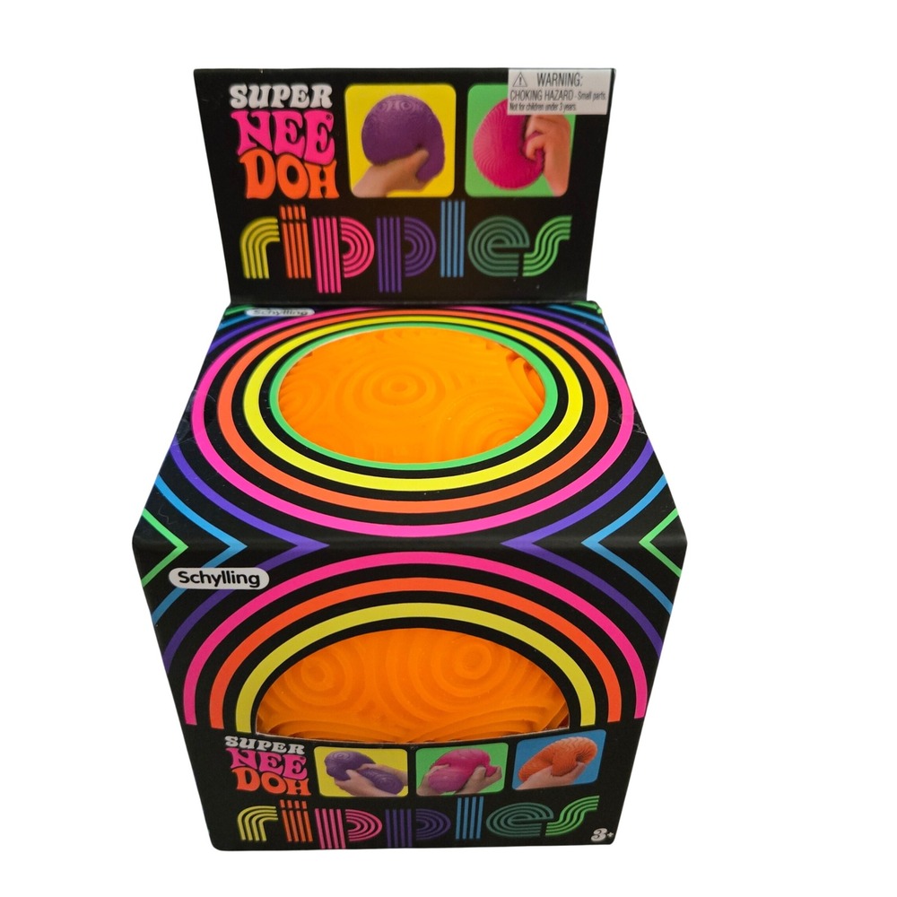 Schylling Super NeeDoh‎ Ripples Orange New Sensory Fidget Toy